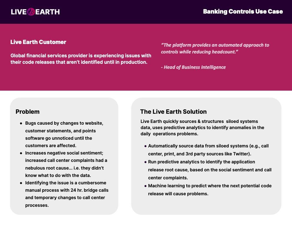 banking control use case form