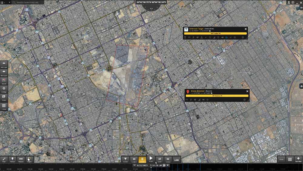 Drone Tracking with Live Earth Geospatial Data Platform